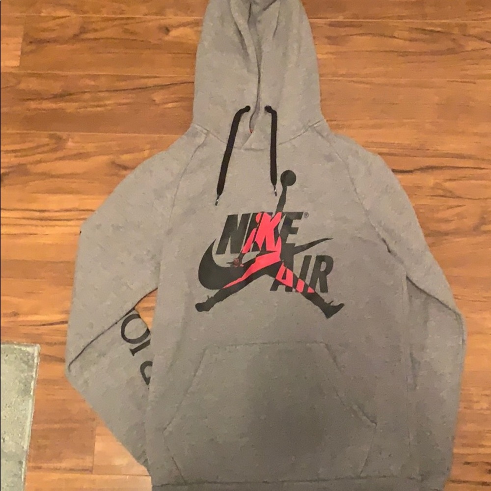 Grey Nike Air Jordan hoodie
